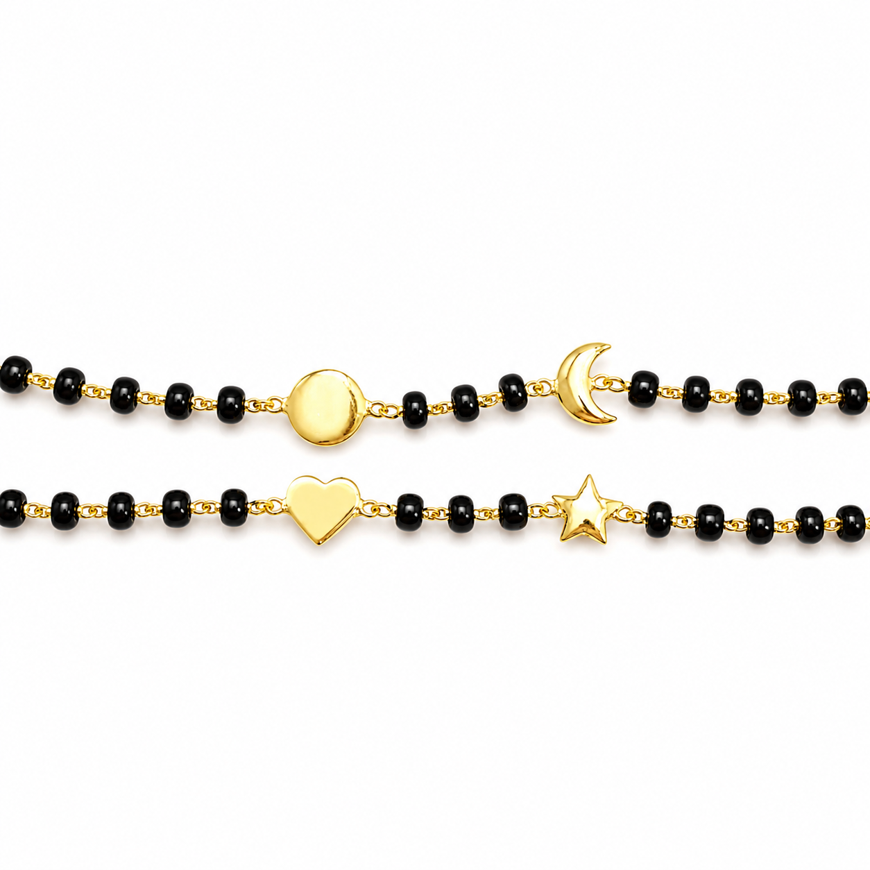 Sun - Moon Gold Nazariya PAIR