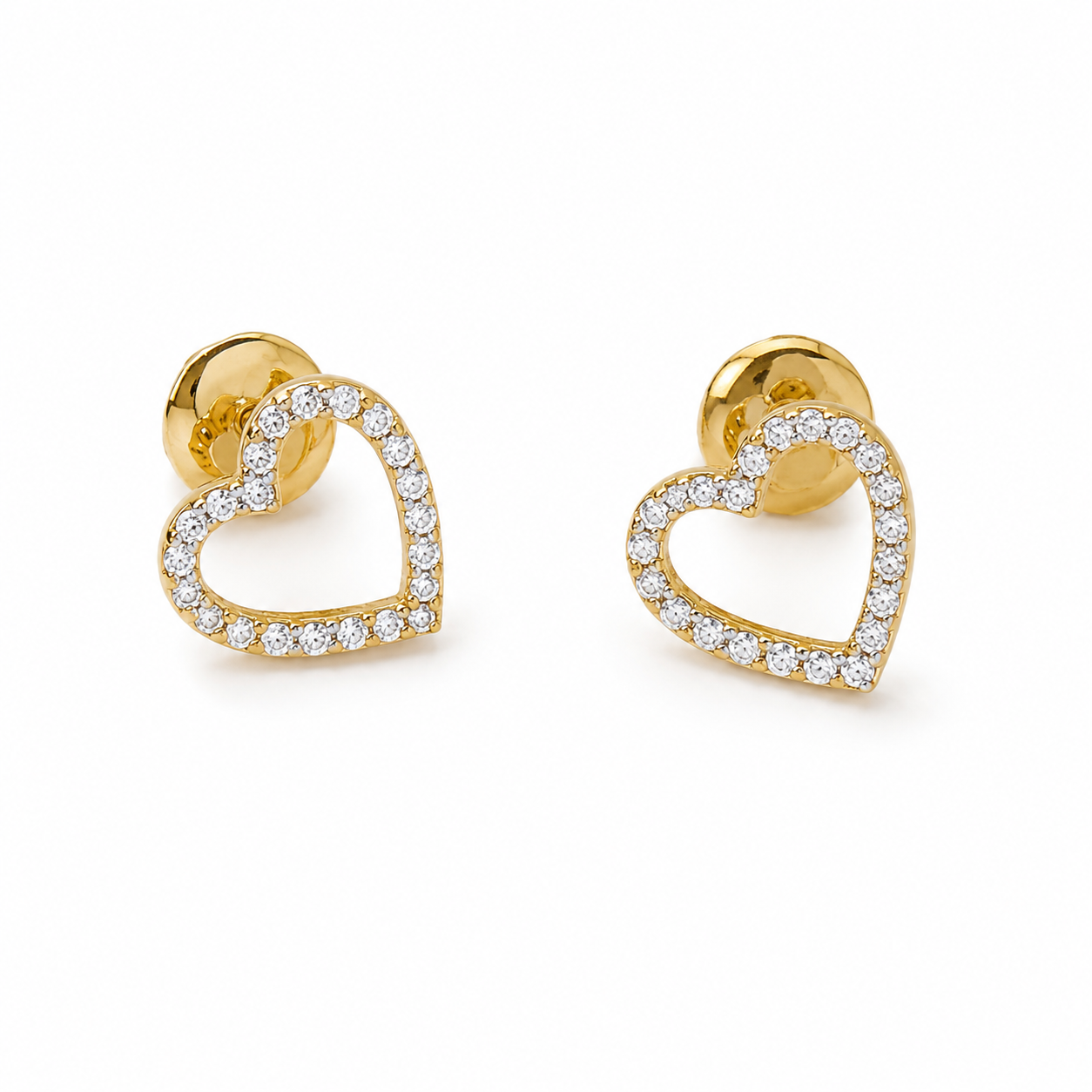Heart Diamond Earrings