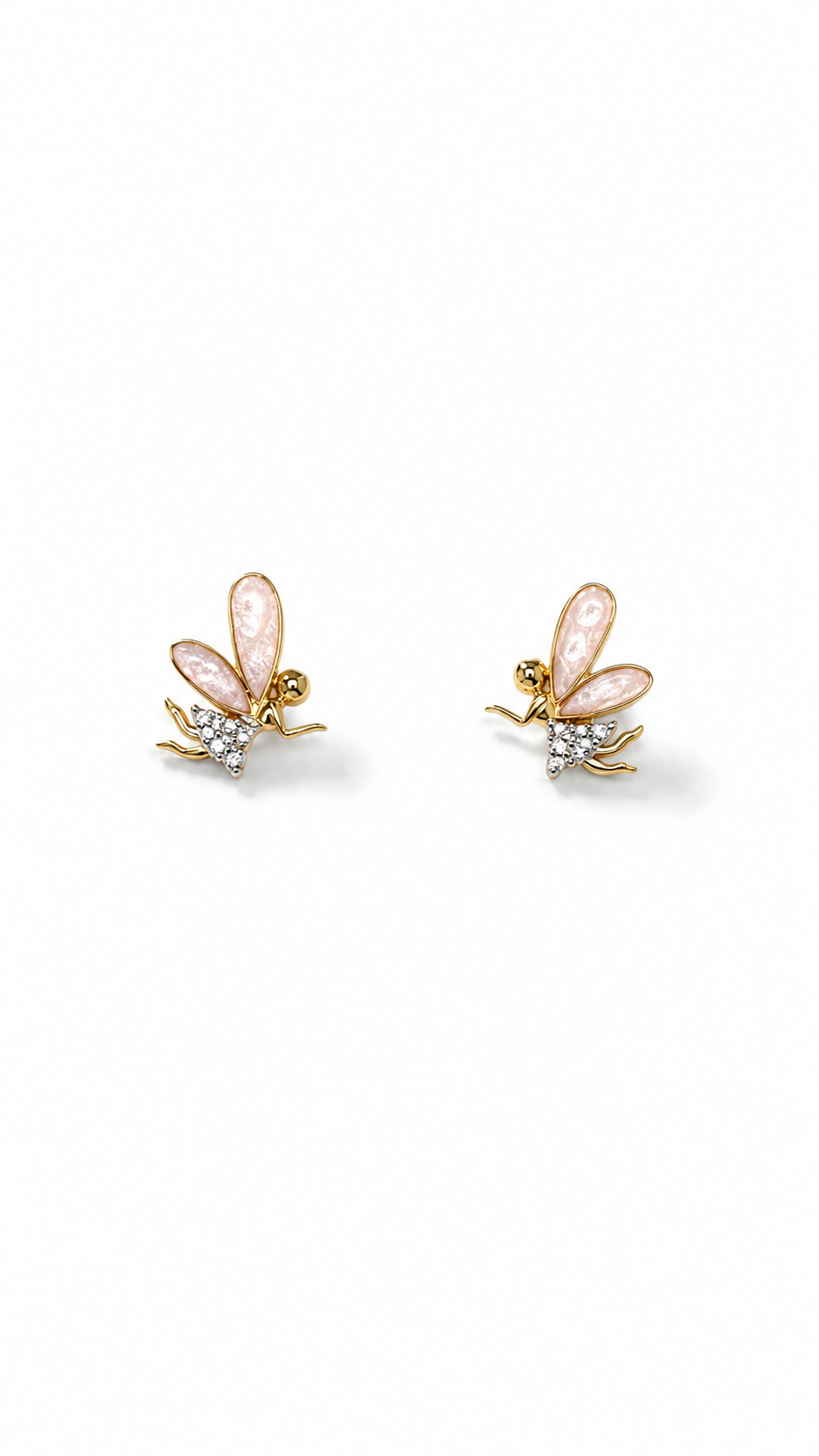 Flying Angel Silver Earrings