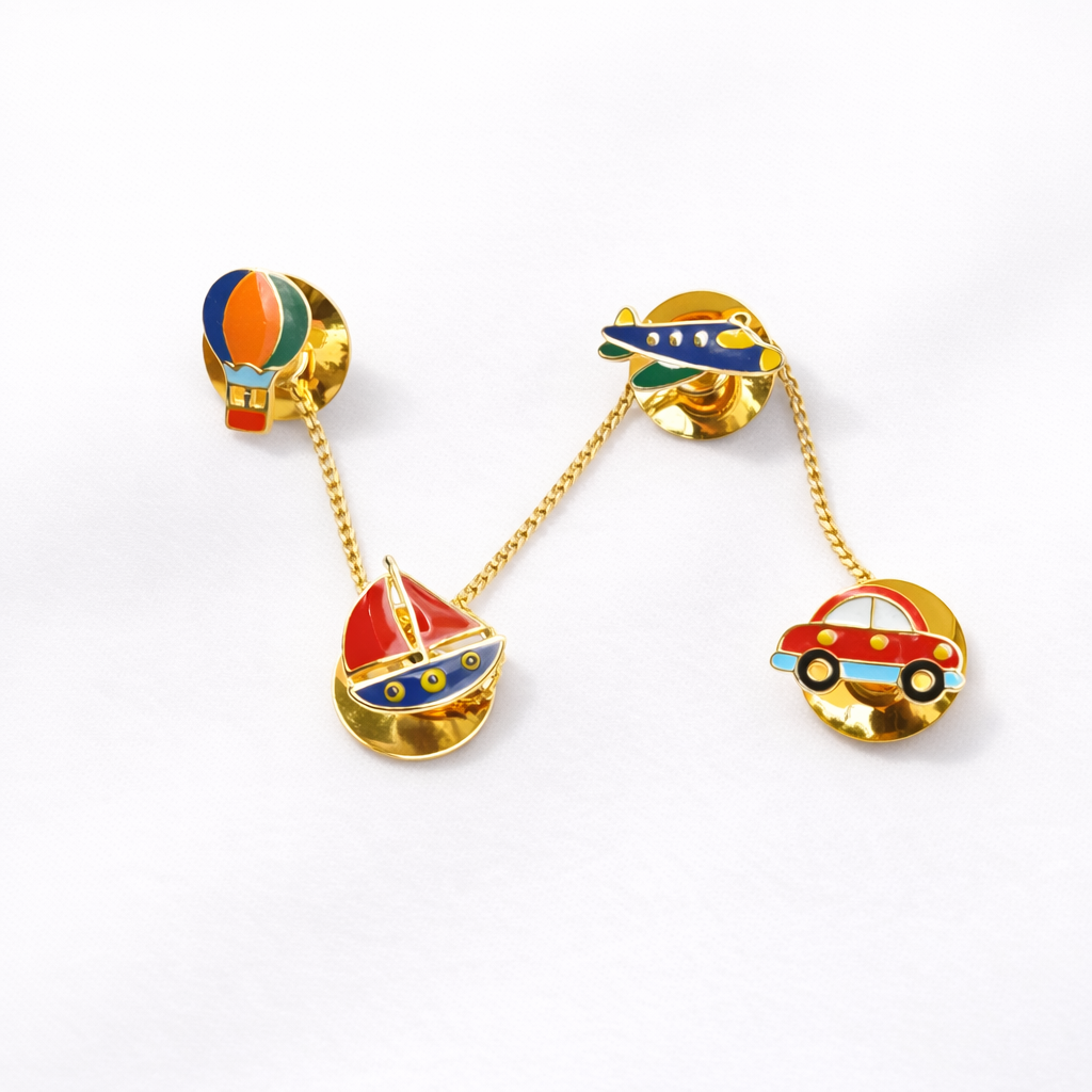 Transport Collection Cufflinks and Kurta Buttons for kids — by Rajasi Jindal