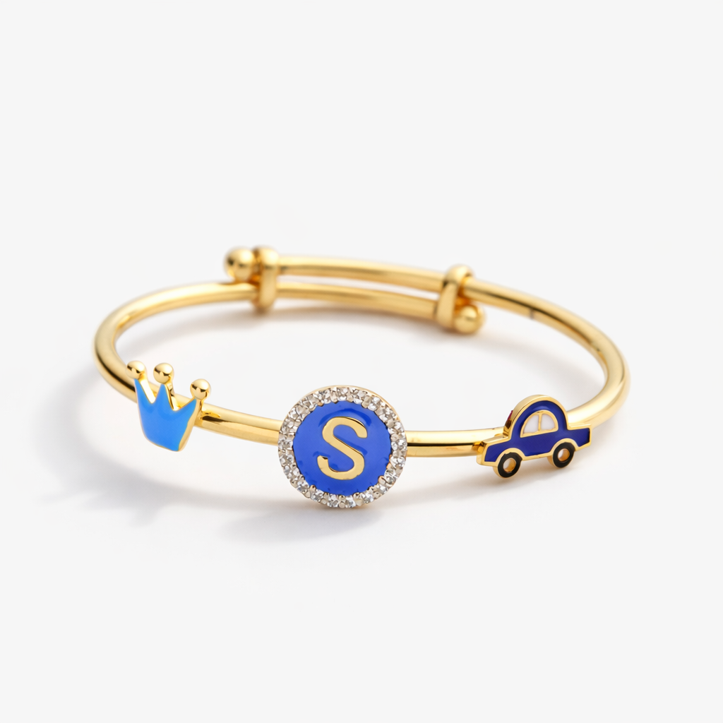 Oh Boy Adjustable Bangle for babies and kids — BIS Hallmarked, by Rajasi Jindal