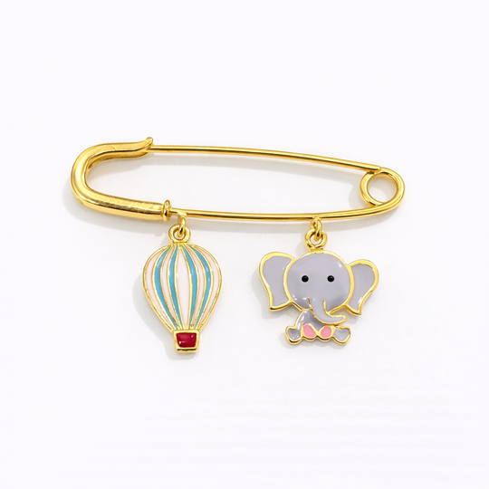 Fly High 2 Motif Lapel Pin