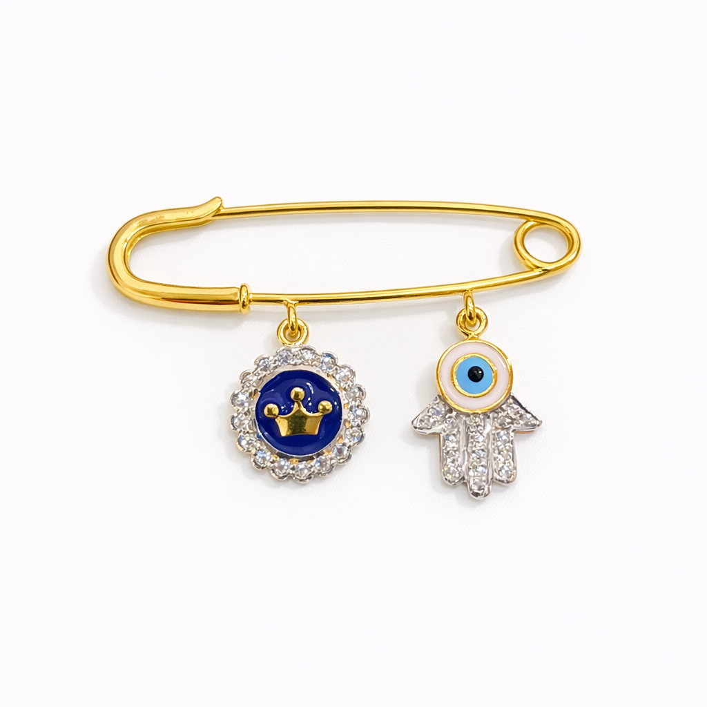 Royal 2 Motif Lapel Pin for kids — by Rajasi Jindal