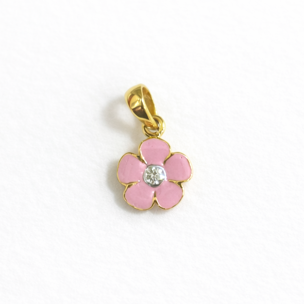Flower Diamond Pendant for kids — BIS Hallmarked, by Rajasi Jindal