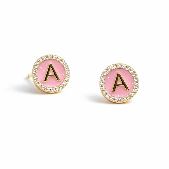 Initial Diamond Earrings