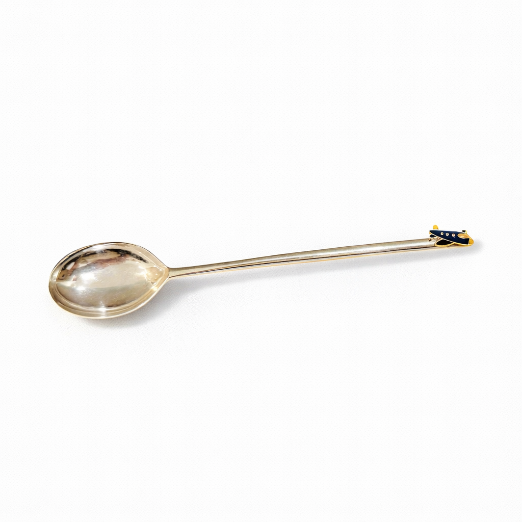 Silver Plated Airplane Spoon — baby gift, by Rajasi Jindal