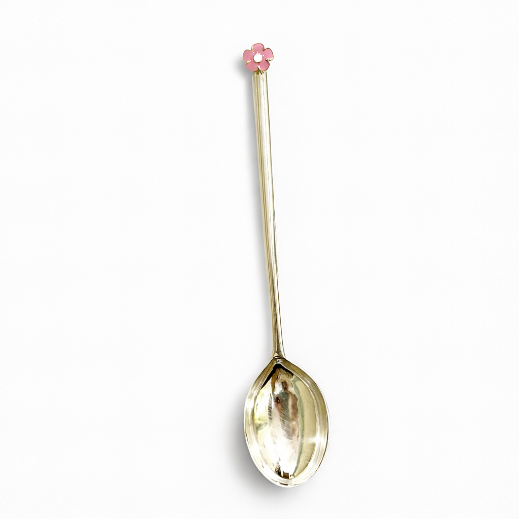 Silver Plated Flower Spoon — baby gift, by Rajasi Jindal