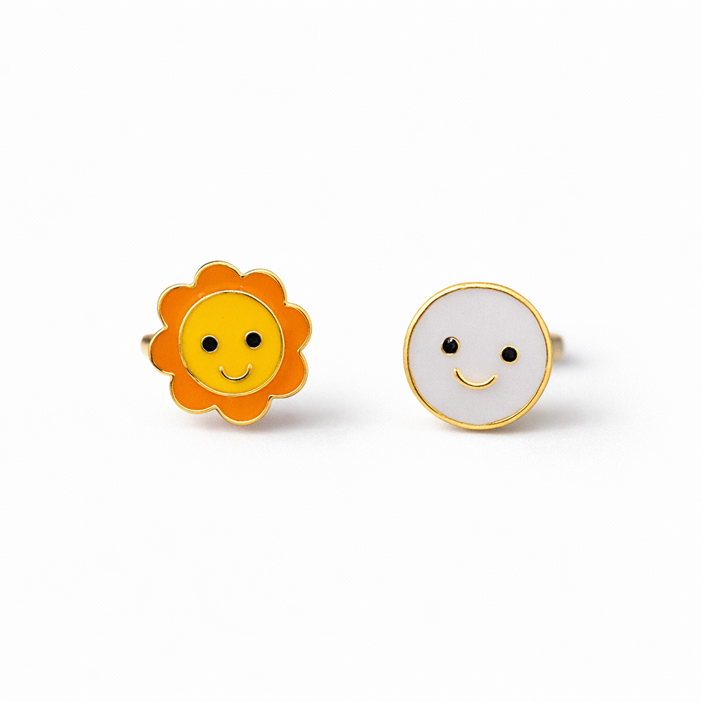 Sun Moon Cufflinks and Kurta Buttons for kids — by Rajasi Jindal