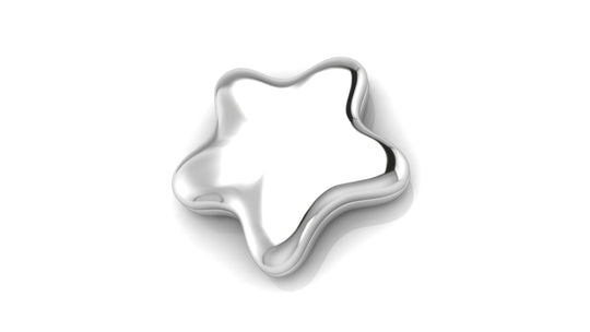 Silver Plated Star Baby Box