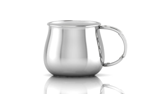 Silver Baby Cup with an ABC handle