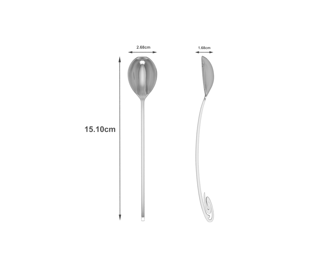 Sterling Silver Spoon for Baby and Child - Curved