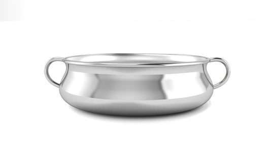 Silver Bowl for Baby and Child - Tradional Feeding Porringer