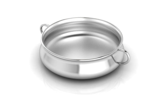 Silver Bowl for Baby and Child - Tradional Feeding Porringer