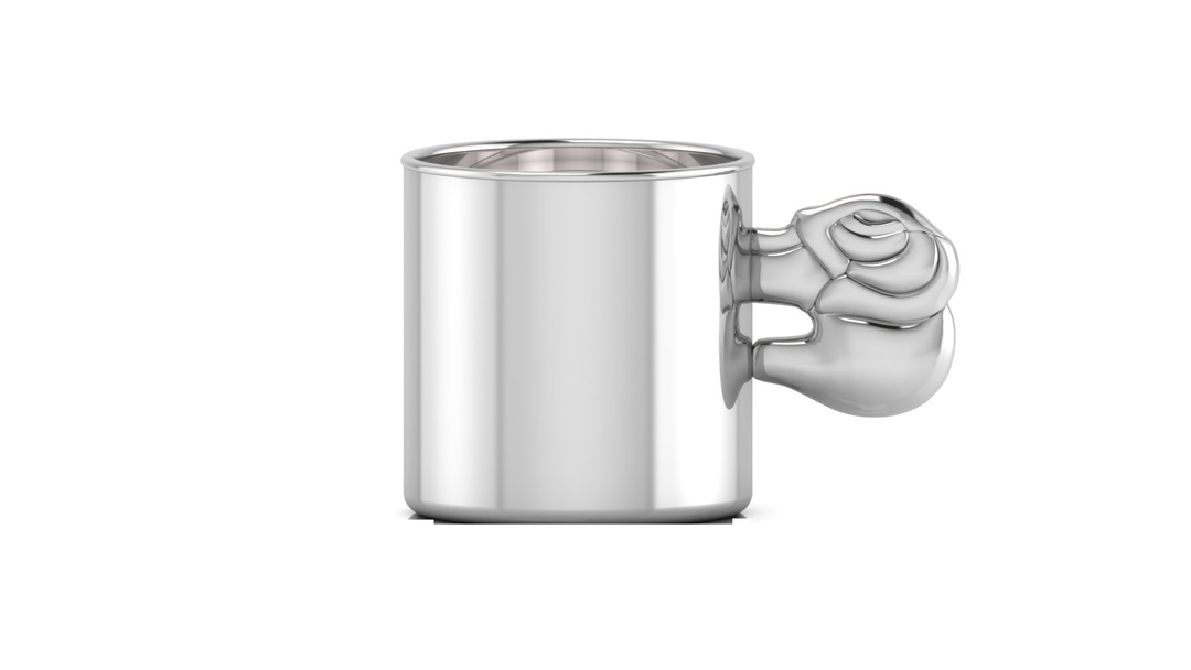 Silver Baby Cup with Elephant handle