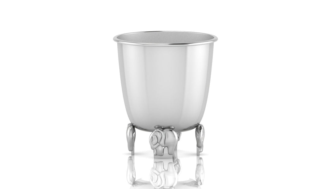 Silver Elephant Baby Cup