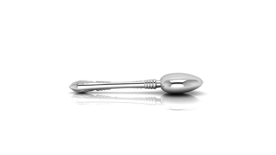 Silver Heart Baby Rattle