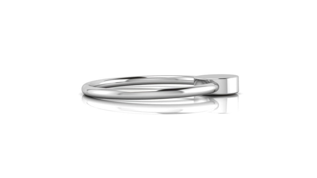 Silver Flat Ring Rattle