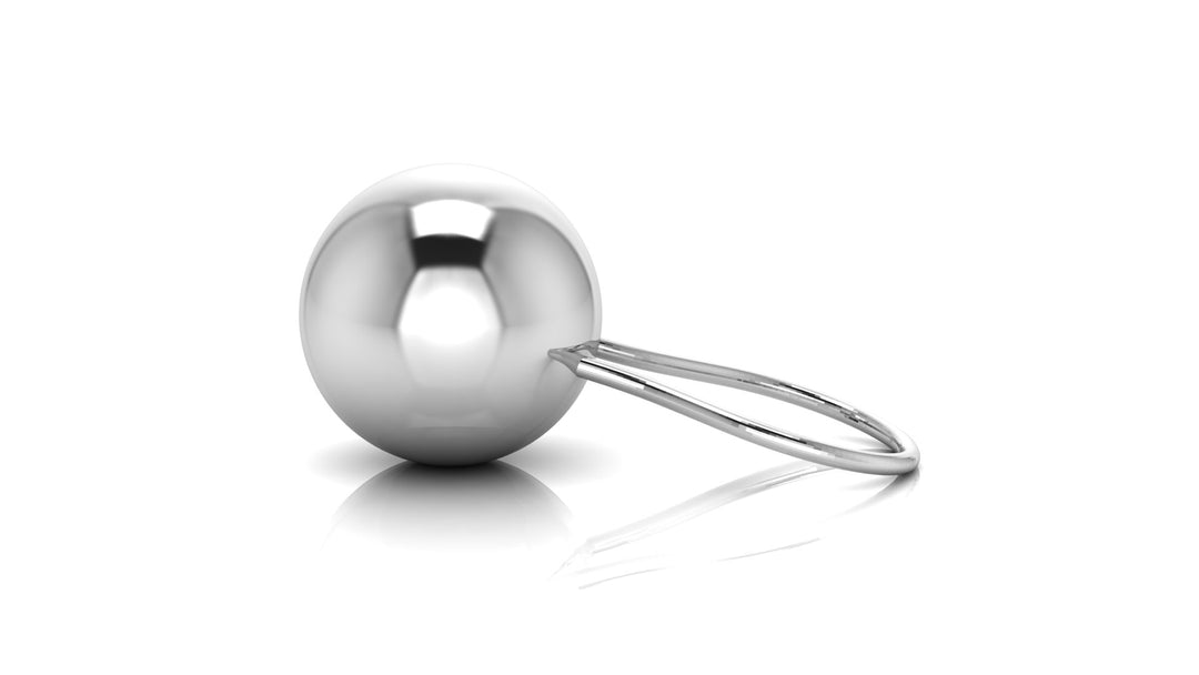 Silver Ball Baby Rattle