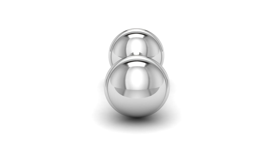 Silver Classic Dumbbell Baby Rattle