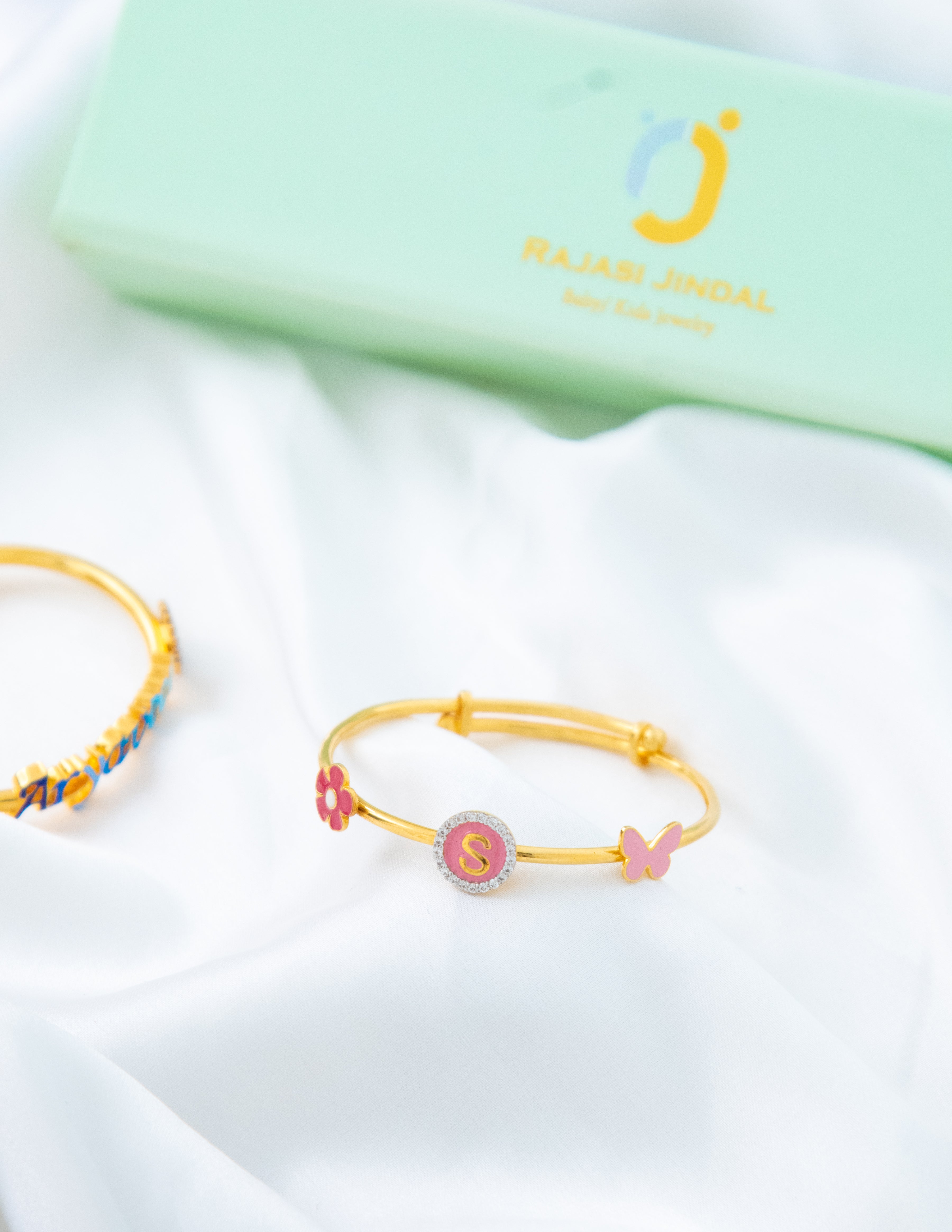 All Pink Silver Adjustable Bangle for babies and kids — BIS Hallmarked 925 silver, by Rajasi Jindal