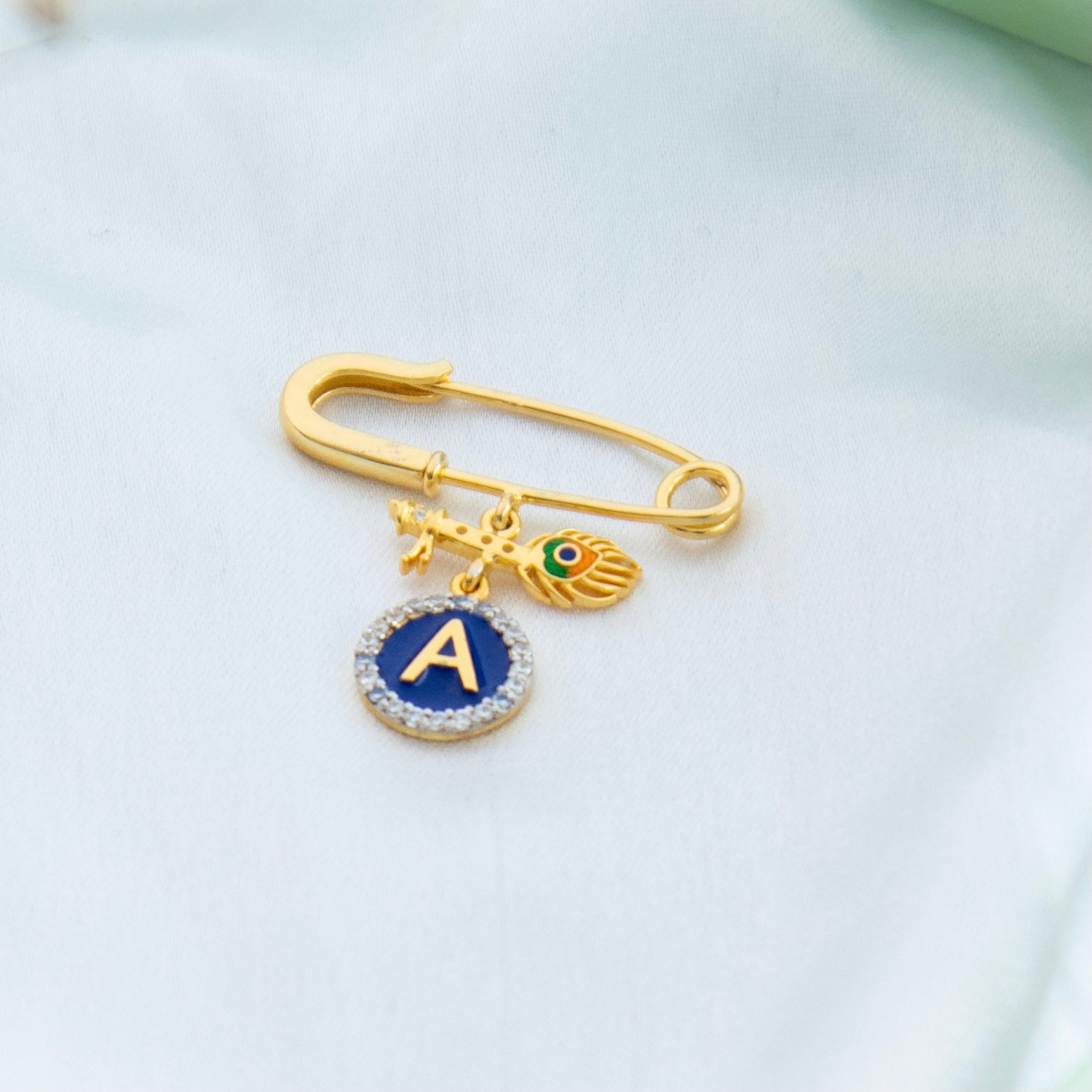Krishna Lapel Pin for kids — by Rajasi Jindal