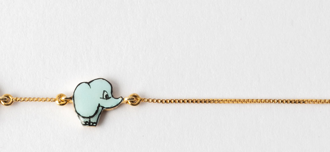 Elephant Gold Bracelet