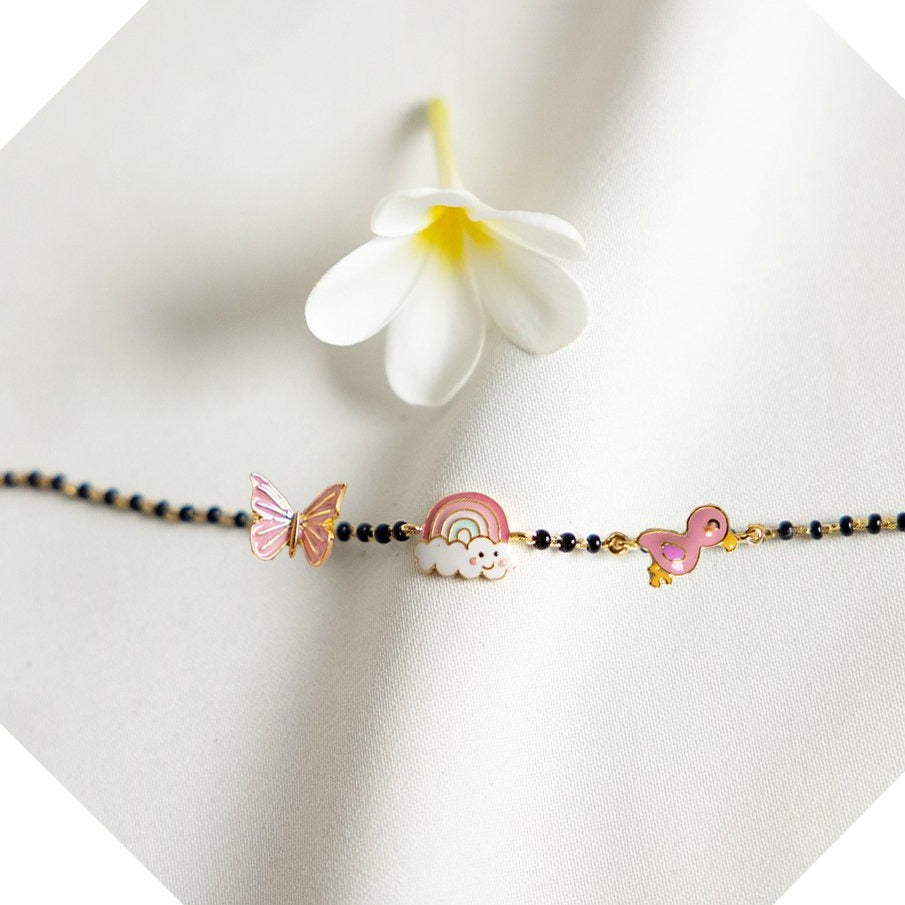 Paint Me Pink Nazariya for babies — BIS Hallmarked evil eye nazariya, by Rajasi Jindal