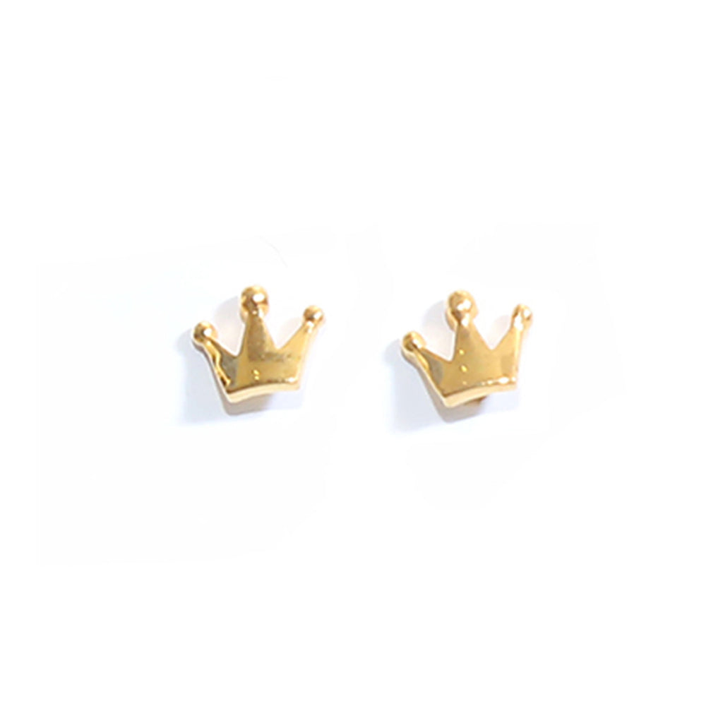 Crown Princess Gold Earrings – Rajasi Jindal