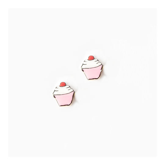 Cupcake Gold Earrings