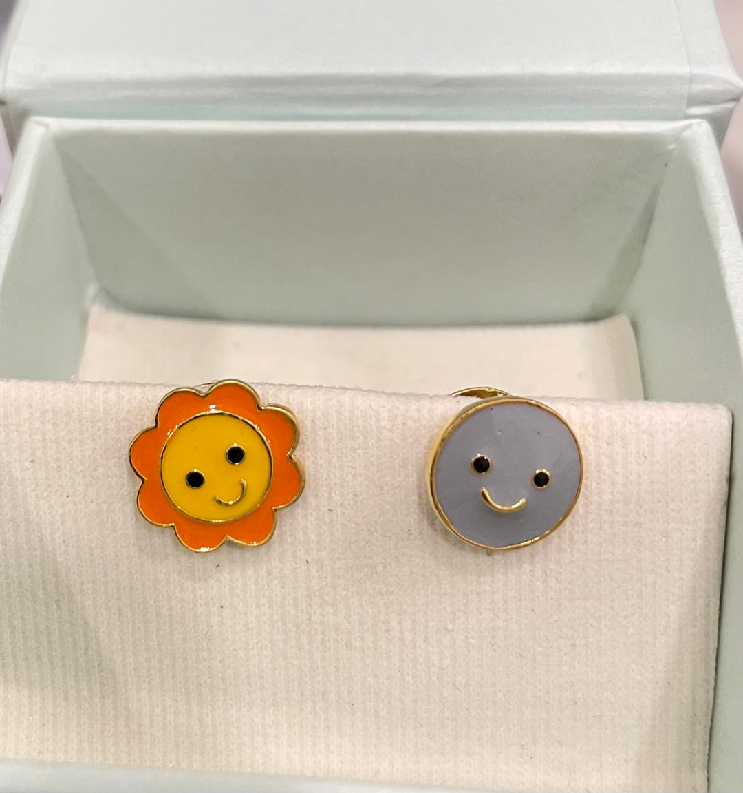 Sun Moon Cufflinks / Kurta Buttons