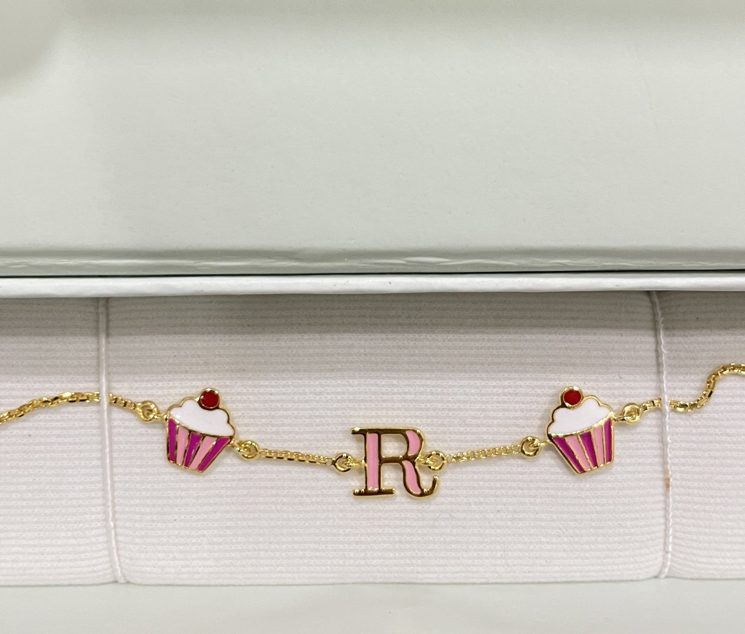 Cupcake Charm Gold Bracelet for babies and kids — BIS Hallmarked gold, by Rajasi Jindal
