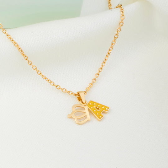 Crown Initial Pendant