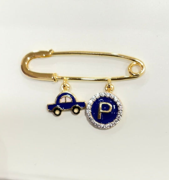 Car Blue Lapel Pin
