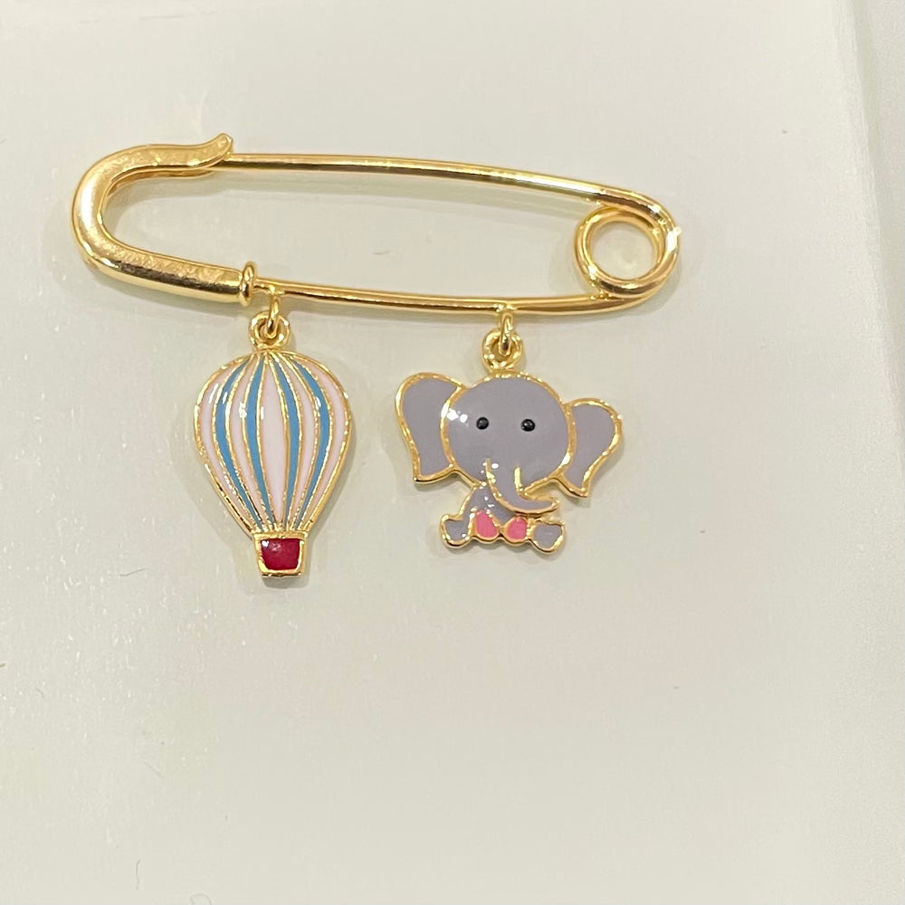 Fly High 2 Motif Lapel Pin