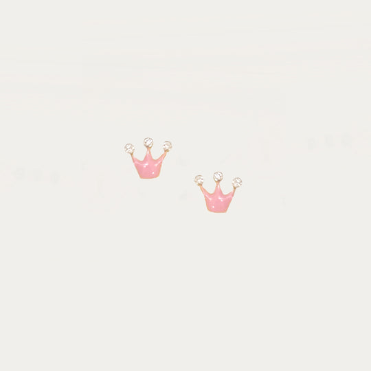 Crown Diamond Earrings